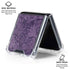 Purple Damask Butterfly by Brigid Ashwood Galaxy Z Flip6 Clear Case