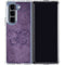 Purple Damask Butterfly by Brigid Ashwood Galaxy Z Fold5 5G Clear Case