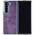 Purple Damask Butterfly by Brigid Ashwood Galaxy Z Fold6 Clear Case
