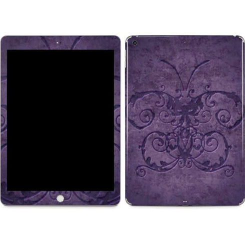 Purple Damask Butterfly by Brigid Ashwood Apple iPad Skin