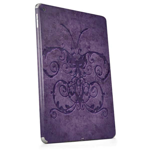 Purple Damask Butterfly by Brigid Ashwood Apple iPad Skin