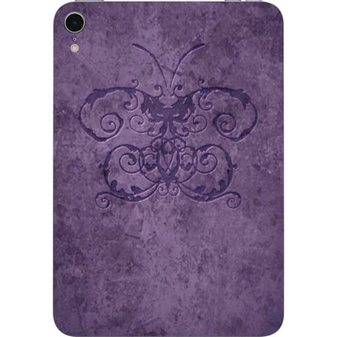 Purple Damask Butterfly by Brigid Ashwood Apple iPad Mini Skin