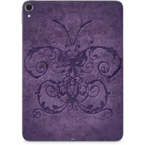 Purple Damask Butterfly by Brigid Ashwood Apple iPad Pro Skin