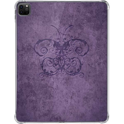 Purple Damask Butterfly by Brigid Ashwood iPad Pro 11in (2024) Clear Case