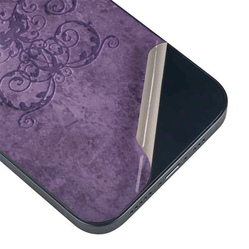 Purple Damask Butterfly by Brigid Ashwood iPhone 15 Skin