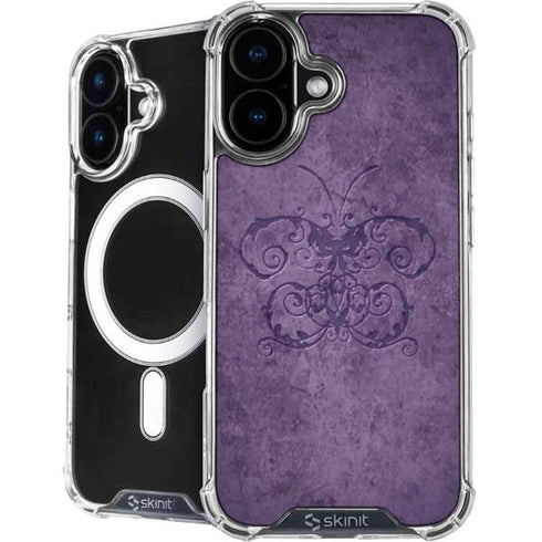 Purple Damask Butterfly by Brigid Ashwood iPhone 16 MagSafe Case