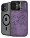 Purple Damask Butterfly by Brigid Ashwood iPhone 16 Plus Kickstand Case