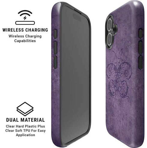 Purple Damask Butterfly by Brigid Ashwood iPhone 16 Plus Magsafe Impact Case