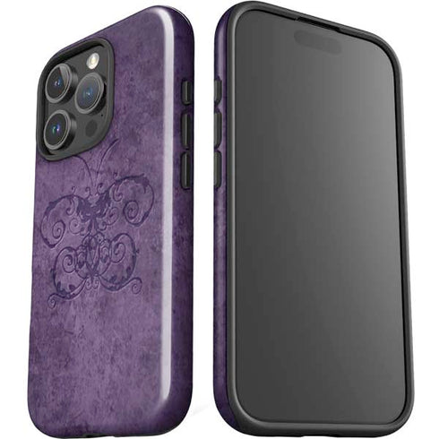 Purple Damask Butterfly by Brigid Ashwood iPhone 16 Pro Impact Case