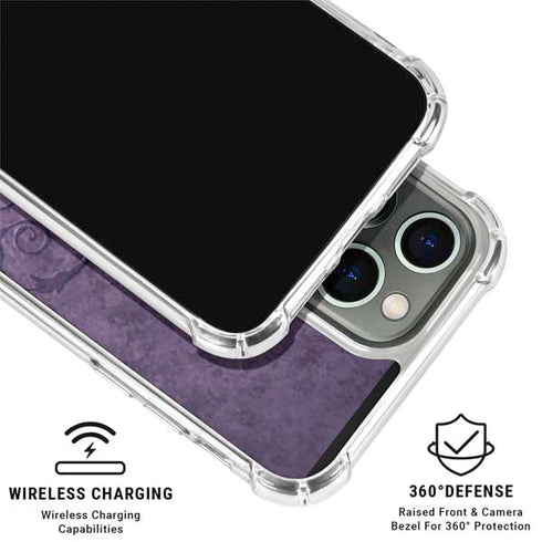 Purple Damask Butterfly by Brigid Ashwood iPhone 16 Pro Max Clear Case