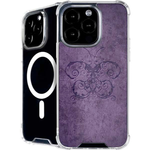 Purple Damask Butterfly by Brigid Ashwood iPhone 16 Pro Max MagSafe Case