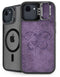 Purple Damask Butterfly by Brigid Ashwood iPhone 16e Kickstand Case