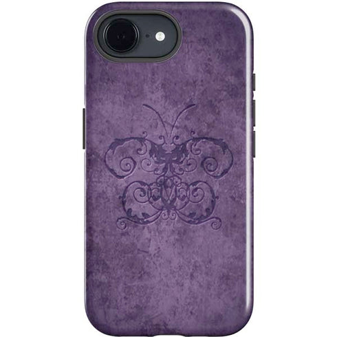 Purple Damask Butterfly by Brigid Ashwood iPhone 16e Impact Case