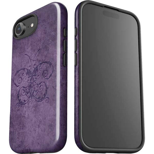 Purple Damask Butterfly by Brigid Ashwood iPhone 16e Impact Case