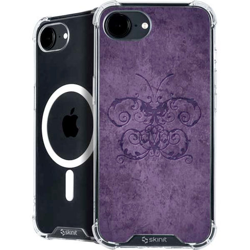 Purple Damask Butterfly by Brigid Ashwood iPhone 16e MagSafe Case