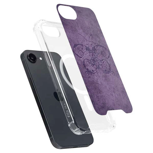 Purple Damask Butterfly by Brigid Ashwood iPhone 16e MagSafe Case
