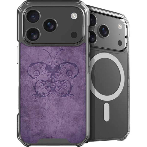 Purple Damask Butterfly by Brigid Ashwood iPhone 18 Pro MagSafe Case