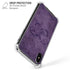 Purple Damask Butterfly by Brigid Ashwood iPhone X/XS Clear Case