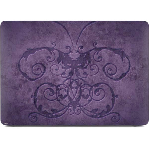 Purple Damask Butterfly by Brigid Ashwood Apple MacBook Air Skin