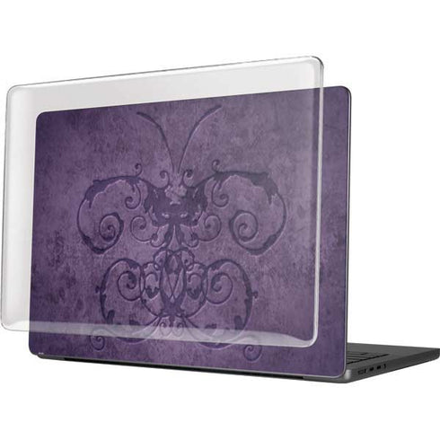 Purple Damask Butterfly by Brigid Ashwood MacBook Pro 14in (2021-24) Case plus Skin