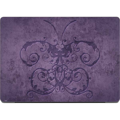 Purple Damask Butterfly by Brigid Ashwood Apple MacBook Pro 14-inch Skin