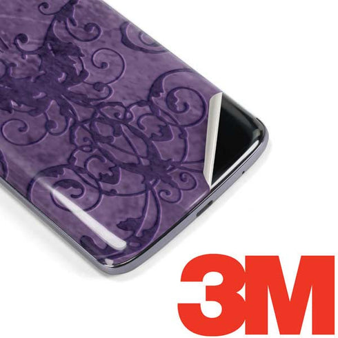 Purple Damask Butterfly by Brigid Ashwood Moto E5 Plus Skin