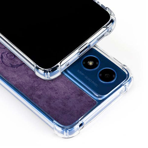 Purple Damask Butterfly by Brigid Ashwood Moto G 5G (2024) Clear Case