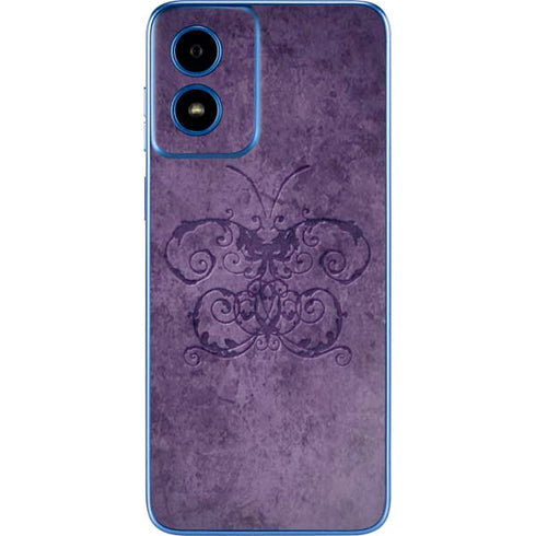 Purple Damask Butterfly by Brigid Ashwood Moto G Play 4G (2024) Skin