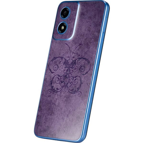 Purple Damask Butterfly by Brigid Ashwood Moto G Play 4G (2024) Skin