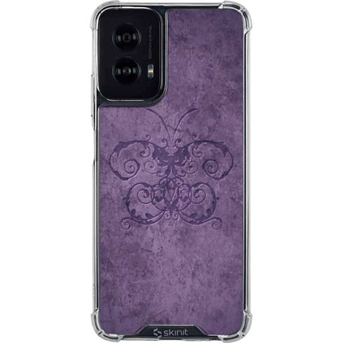 Purple Damask Butterfly by Brigid Ashwood Moto G Power 5G (2024) Clear Case