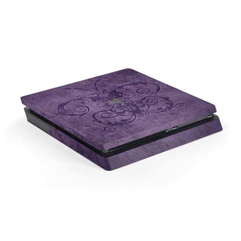 Purple Damask Butterfly by Brigid Ashwood PS4 Slim Skin