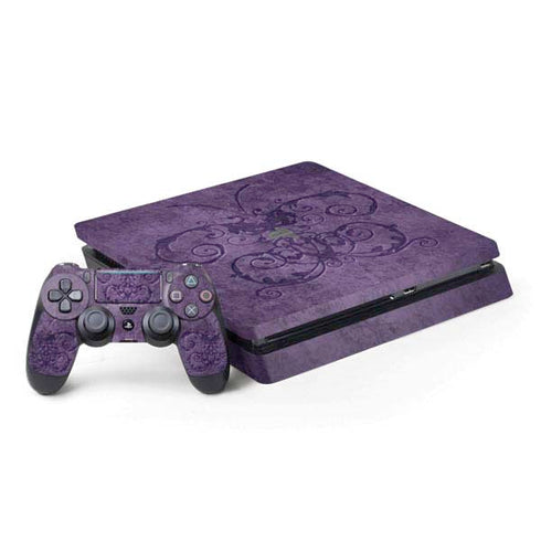 Purple Damask Butterfly by Brigid Ashwood PlayStation PS4 Skins