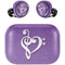Purple Glitter Musical Heart Amazon Echo Buds Skin
