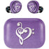 Purple Glitter Musical Heart Amazon Echo Buds Skin