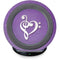 Purple Glitter Musical Heart Fast Charge Wireless Charging Stand Skin