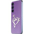 Purple Glitter Musical Heart Galaxy A35 5G Skin