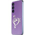 Purple Glitter Musical Heart Galaxy A55 5G Skin