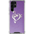 Purple Glitter Musical Heart Galaxy S23 Ultra Clear Case