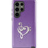Purple Glitter Musical Heart Galaxy S23 Ultra Pro Case