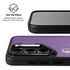 Purple Glitter Musical Heart Galaxy S25 Kickstand Case