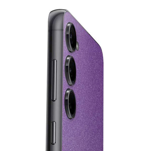 Purple Glitter Musical Heart Galaxy S25 Plus Skin