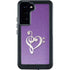 Purple Glitter Musical Heart Galaxy S24 Plus Waterproof Case