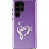 Purple Glitter Musical Heart Galaxy S25 Ultra Impact Case