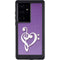 Purple Glitter Musical Heart Galaxy S24 Ultra Waterproof Case