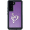 Purple Glitter Musical Heart Galaxy S24 Waterproof Case