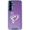 Purple Glitter Musical Heart Galaxy S25 Plus Clear Case