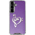 Purple Glitter Musical Heart Galaxy S26 Plus Clear Case