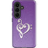 Purple Glitter Musical Heart Galaxy S26 Plus Impact Case