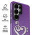 Purple Glitter Musical Heart Galaxy S26 Ultra Impact Case