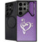 Purple Glitter Musical Heart Galaxy S26 Ultra Kickstand Case